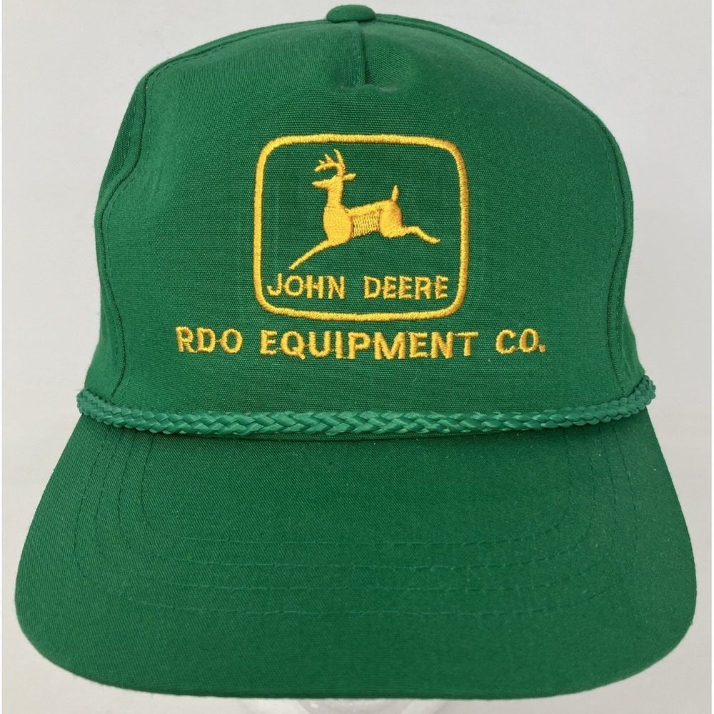 Vintage John Deere RDO Equipment Co. Green Snapback Trucker Farm Hat